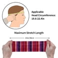 thumbnail image 5 of Motion Adornment Sweatband 15 In Both Men And Women Can Stretch Breathable Soft Perspiration For Hiking Walking Running Exercise Purplish Red Stripe_82927_1, 5 of 8