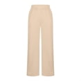 thumbnail image 6 of Neewe Women's Wide Leg Sweatpants Straight Leg Lowrise Sweat Pants Drawstring Elastic Low Waist Pants with Pockets, 6 of 7