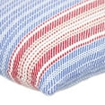 thumbnail image 4 of Parkland Collection Transitional Striped Blue Square 16" x 16" Pillow, 4 of 5