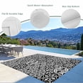 thumbnail image 3 of Black Morocco Outdoor Rug for Patio/Deck/Porch, Non-Slip Large Area Rug 6 x 9 Ft, Traditional Tribal Abstract Geometric Art Indoor Outdoor Rugs Washable Area Rugs, Camping Rug Carpet Runner, 3 of 8