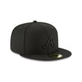 thumbnail image 1 of Gorra New Era Atlanta Braves 59FIFTY Ajustada Negra 7 1/2, 1 of 4