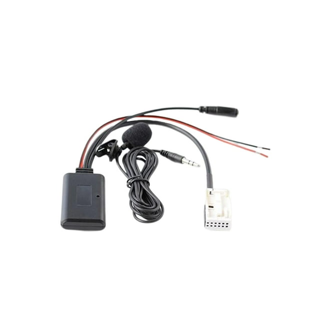 Car Audio 3.5mm Jack AUX Adapter Cable with Microphone Stereo Accessories for C8 207 308 407 607 shamjiam Cable de audio para automóvil