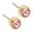 Light Rose, variant on Blomdahl | Hypoallergenic | Silver Titanium Bezel Light Rose Crystal Stud Earrings | Best Choice For Sensitive Ears