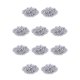 thumbnail image 3 of sweethay Cuentas espaciadoras de 200 piezas, superficie galvanizada lisa sin costuras, suministros de artesanía, accesorios de bricolaje, blanco K3mm 10Conjunto, 3 of 6