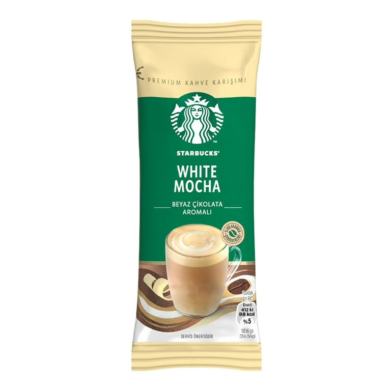 Starbucks White Mocha Coffee Mix, Instant Arabica Powder, 10