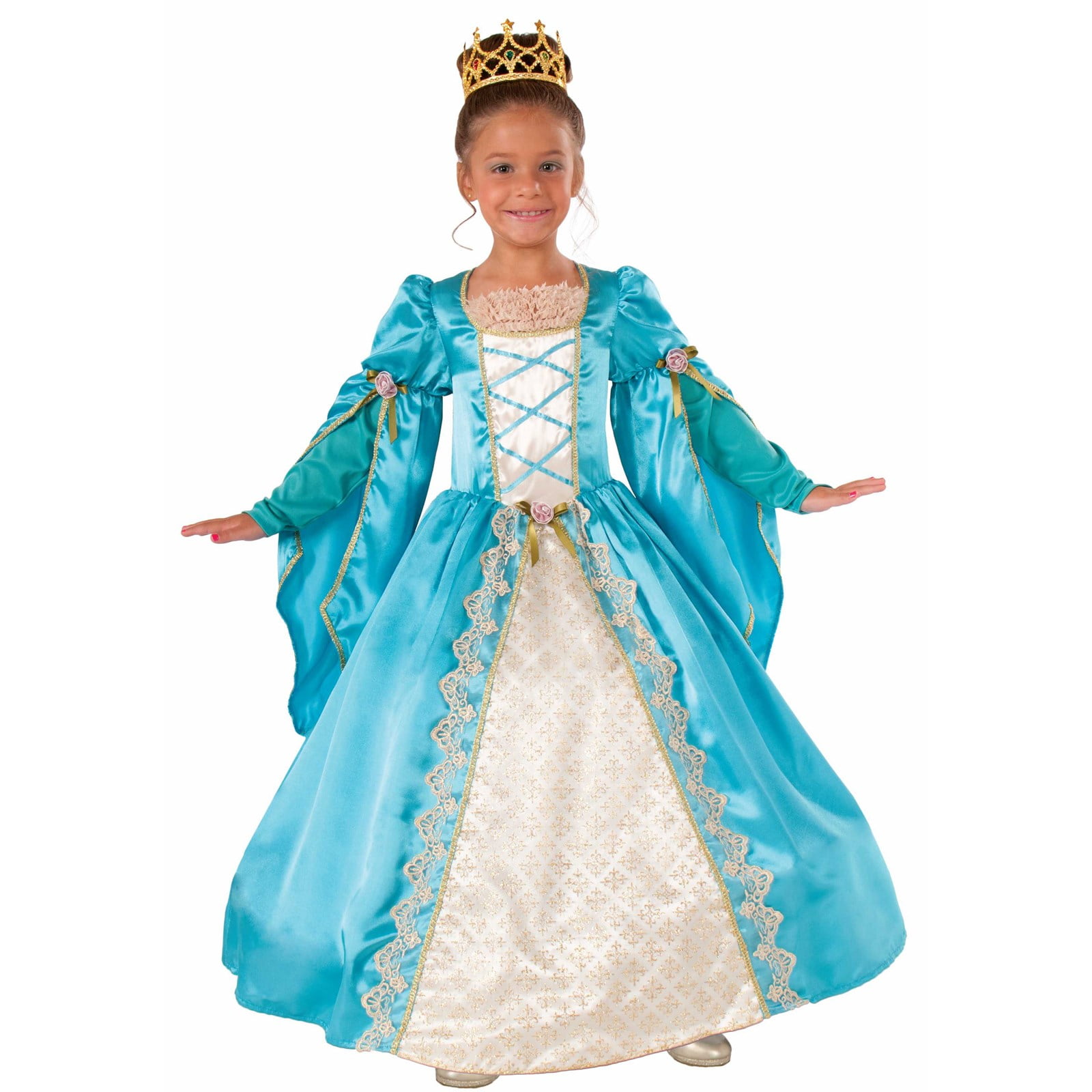 Fancy Dress Up Girls 3-5 Years Fancy Dress for Kids & Toddlers by Pretend to Bee Royal Princess Costumes for Girls Premium Princess Dress Up for Girls Royal Queen Costume w/ Queen Crown