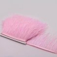 thumbnail image 3 of 1 Yard Dyed Ostrich Feather Fringe Trim Ribbon Fringe Trimming Embellishment Light pink, 3 of 8