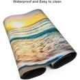 thumbnail image 4 of Blue Beach Ocean Gaming Mouse Pad Desk Mat XXL 35.4×15.7 Inch Sunrise Sunset Sea Extended Mousepad 40X90cm with Non-Slip Rubber Base Stitched Edge Large Desk Pad for Gamer Office Home Work, 4 of 6