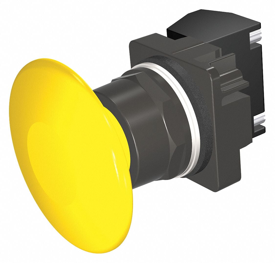 Siemens NonIlluminated Push Button,Yellow 52BM9V4K