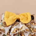 thumbnail image 6 of Glisme Casual Girls Clothing Set Knit Floral Short Sleeve Romper Set With Lace Trim Triangle Shorts & Footies Size 9-12 Months Yellow Outfits Set For Girl, 6 of 8