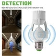 thumbnail image 2 of AMERTEER E27 Indoor Porch Infrared PIR Induction Lamp With Sensor 360° Screw Socket Hallway Motion Detection LED Light Energy Saving Bulb Holder For Indoor/Outdoor Garage Lighting, 2 of 6