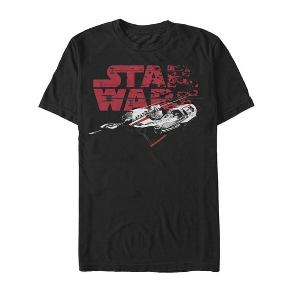 Men's Star Wars The Last Jedi Crait Speeder  Graphic Tee Black X Large