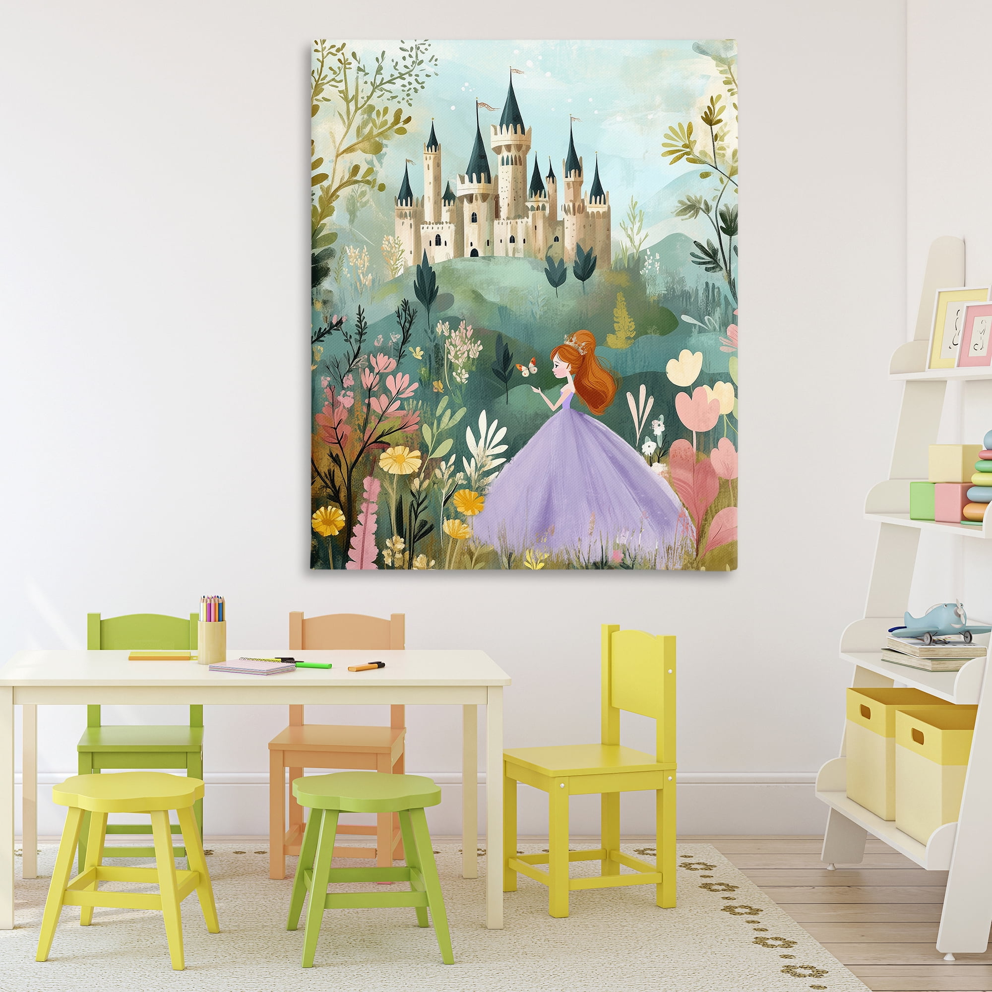 Stupell Industries Princess Day Out Canvas Wall Art, design by Christine Simpson Art