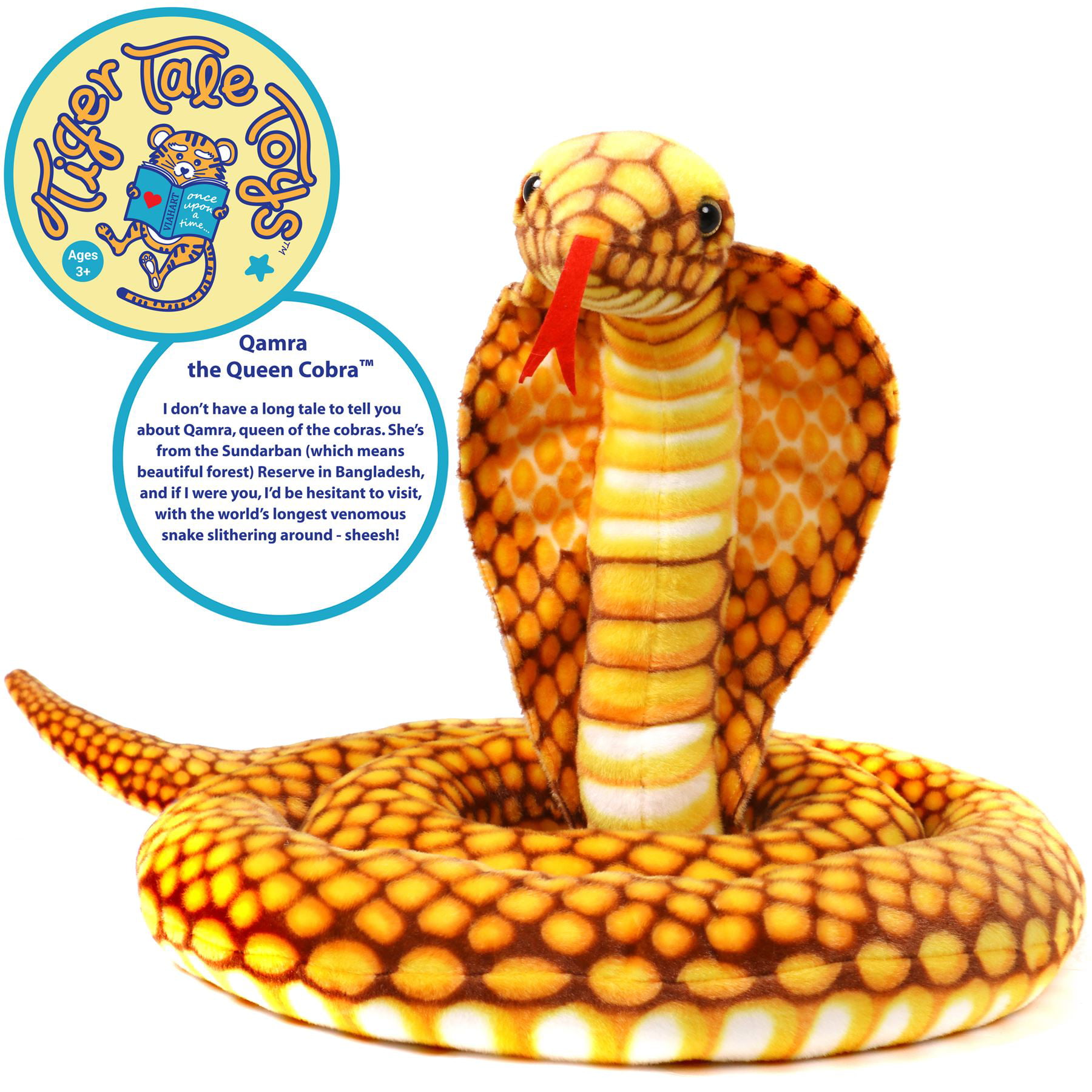 Cobra 9.8 Foot Long Snake Plush Stuffed Animal – Texas Toy Distribution