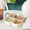 thumbnail image 6 of TISHITA Appetizer Platter Dried Fruit Tray Snack Serving Plate Dishes Candy and Nut Serving Platter for Cakes Home Table Dinner Table Black Handle, 6 of 8