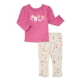 thumbnail image 3 of Garanimals Baby Girls Bodysuit, Graphic Tees, and Leggings Set, 6-Pieces, Sizes 0M-24M, 3 of 4