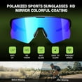 thumbnail image 5 of Smart Glasses, Bluetooth Cycling Glasses for Men and Women with Built-in Mic, Open-Ear Voice Control, Calling & Music, UV Protection, Magnetic Charging, Blue, 5 of 8