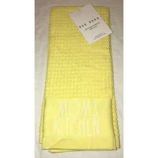 Rae Dunn Set of 3 Hand Towels for Kitchen and Bathroom, 100% Cotton, Embroidered Mother's Day Dish Towels 16 Inches x 26 Inches Decorative Hand
