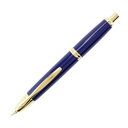 Pilot Vanishing Point Collection Fountain Pen - Blue & Gold - Medium Point