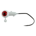thumbnail image 3 of Arkie Lures Pro Model Sickle Hook Jig Head, Color White, Size 1/8 oz., 3 of 3
