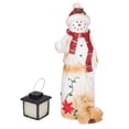 thumbnail image 1 of Snowman Figurines, Premium Resin Lighted Snowman Exquisite Durable Bright Colors  For Office For Home For Library, 1 of 8