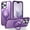 purple, variant on Case for Apple iPhone 15 Pro,Decase Ultra Slim Matte Translucent Shell,Support Wireless Charging,MagSafe Magnetic Shockproof Phone Cover With Ring Kickstand,for iPhone 15 Pro - purple