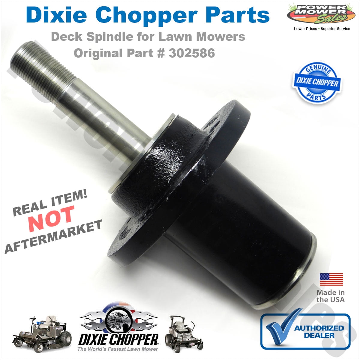 Genuine Dixie Chopper Spindle Assembly Housing w/ Bearings