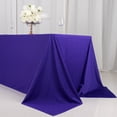thumbnail image 4 of BalsaCircle 90x132 in Purple Premium Scuba Polyester Rectangle Tablecloth Party Events Decorations, 4 of 8