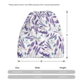 thumbnail image 3 of Disketp Lavender Flowers Slouchy Beanie Hip-Hop Soft Lightweight Running Beanie Adult Hats Chemo Cap for Men Women, 3 of 8