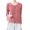 Pink-03, variant on STETMN Women's Crew Neck Shirt Dressy Pleated Bell Sleeve Tops Elegant Fall Button Blouse
