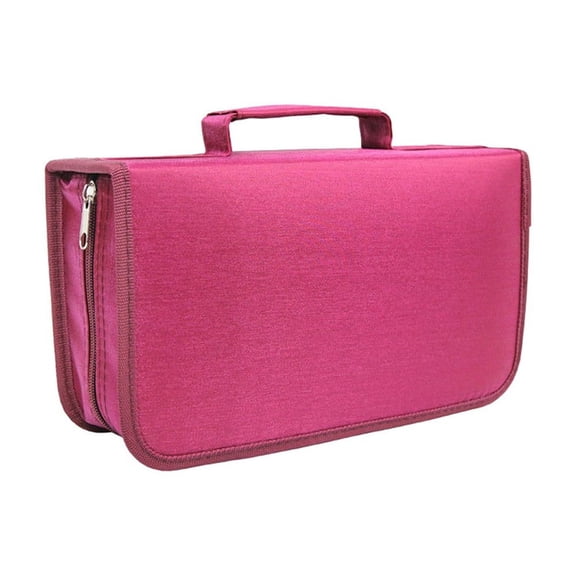 Lifetechs 128 Discs DVD CD Holder Zipper Album Storage Case Wallet Carrying Bag Organizer
