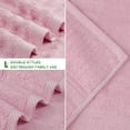 thumbnail image 6 of PiccoCasa 4Pcs Bamboo Cotton Bath Towels Soft Absorbent 27"x54" Pink, 6 of 7