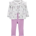 thumbnail image 2 of Carter's Child of Mine Baby Girl Cardigan Outfit Set, 3-Piece, Sizes Preemie-24 Months, 2 of 5