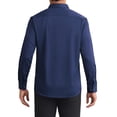 thumbnail image 3 of CAMISAS DE VESTIR PARA HOMBRES INSPIRE CHIC, SÓLIDAS, DE MANGA LARGA, AJUSTE REGULAR, FORMAL, DE NEGOCIOS, CON BOTONES, FORMAL, AZUL MARINO, 3 of 5