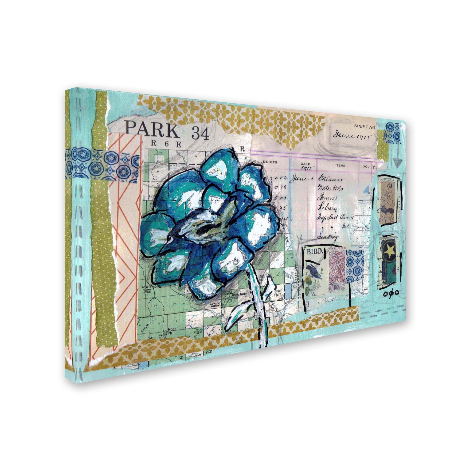 Trademark Fine Art 'Park 34' Canvas Art by Vintage Gypsy