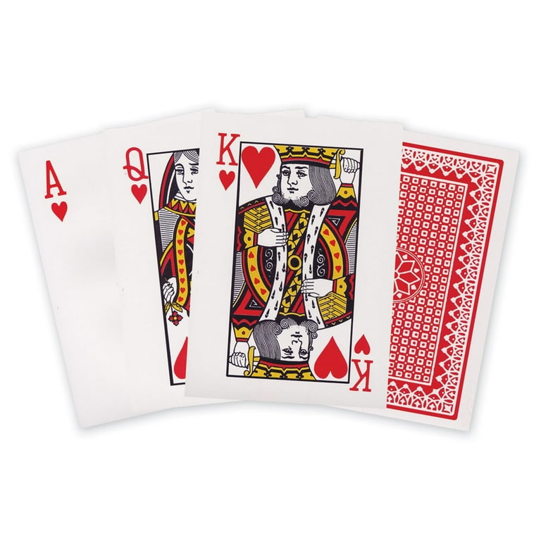 Jumbo face playing cards sale