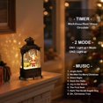 thumbnail image 4 of Cronómetro de música iluminado con linterna de Papá Noel Gorrzai con forma de globo de nieve, 4 of 6