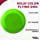 DISCOUNT PROMOS Frisbees 9.25 inch. Set of 10, Bulk Pack - Fun Outdoor Games for Adults and Family - Neon Green