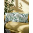 thumbnail image 5 of Outdoor Pillows Waterproof, Green Tropical Botanical Bedding Throw Pillows with Insert for Couch Sofa Bed, Summer Palm Leaves Plants 12x20 Inch Pillowcases Decorative Camping Patio Pillow Set of 1, 5 of 8
