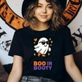 thumbnail image 3 of Boo in Booty Ghost T-Shirt | Funny Unisex Spooky Outfit, White, Size S, 3 of 6