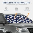thumbnail image 4 of Disketp Mom And Baby Owls Pattern 2 Piece Windshield Sunshades,Folding Windshield Sun Shade for Car SUV Trucks Sedan,Blocks UV Rays Sun Visor Protector-Medium, 4 of 6