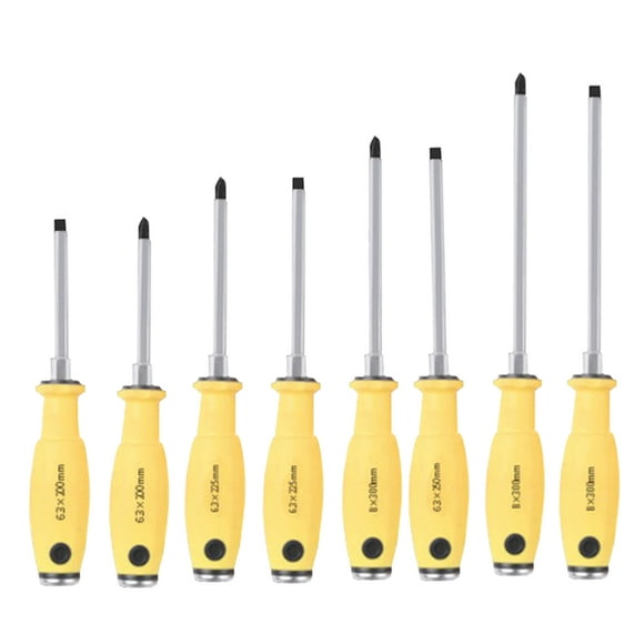 Slotted and Cross Screwdriver Set, 8pcs Philip Slotted Magnetic Screwdrivers for