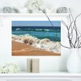 thumbnail image 1 of Atlantic Beach with Foaming Waves - Extra Large Seascape Art Canvas, 1 of 3