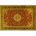 thumbnail image 1 of Ahgly Company Indoor Rectangle Medallion Yellow Traditional Area Rugs, 8' x 12', 1 of 4