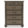 thumbnail image 2 of Furniture of America Damos Traditional Solid Wood 6-Drawer Chest in Gray, 2 of 4