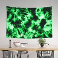 thumbnail image 4 of Easygdp Green Tie Dye Tapestry Wall Hanging, Wall Tapestries for Bedroom Aesthetic Living Room Office Decor 60x40in, 4 of 8