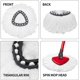 thumbnail image 4 of 6Pcs Spin Mop Refills + 1 Mop Base/Holder for Vileda,O-Cedar Spin Mop, Easy Wring Mop Replacement for Floor Cleaning, Snow White Color, Triangle Shape, 4 of 4