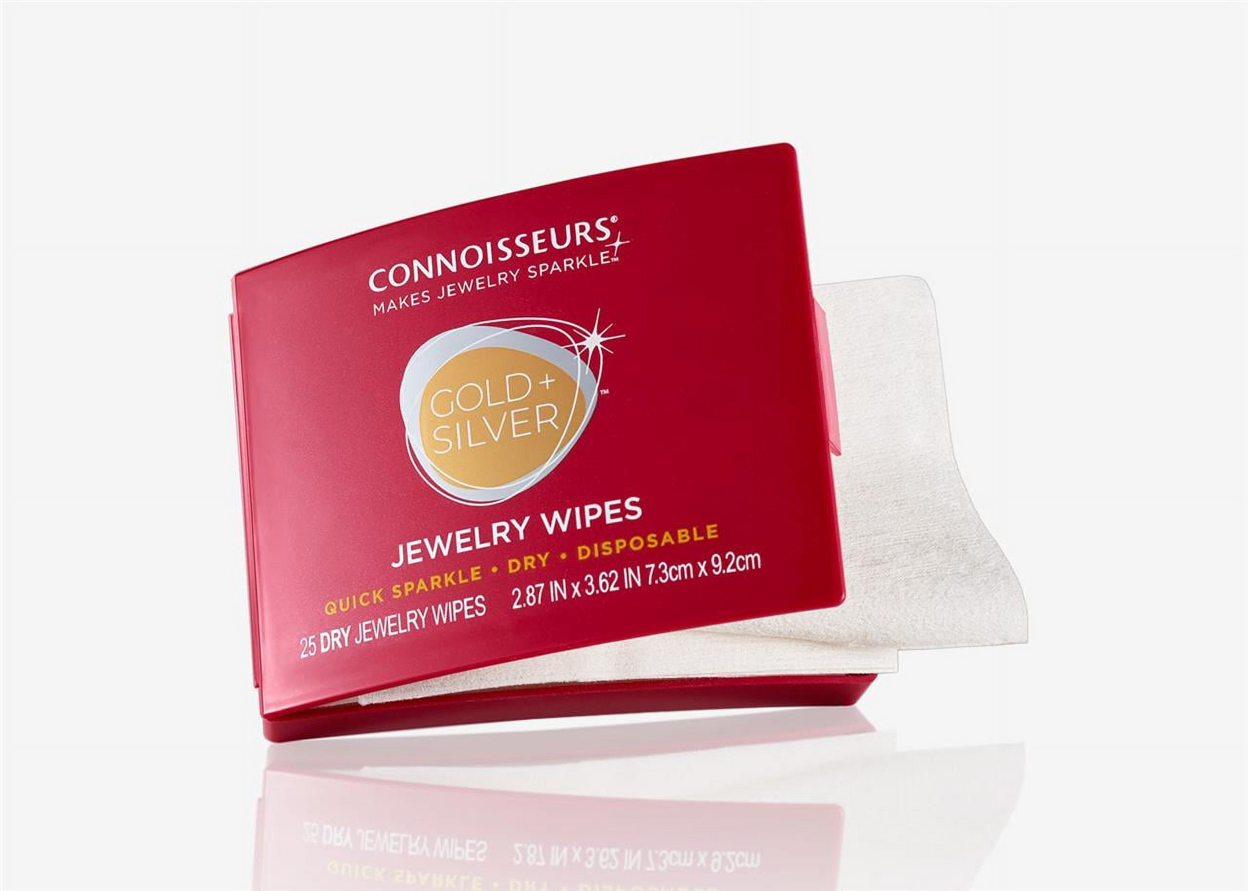 Connoisseurs Jewelry Wipe Compact 25 Wipes - Red : Target