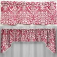thumbnail image 2 of Pink Floral Damask Valance by Penny's Needful Things (One Valance Panel 15 inches Long UNLINED), 2 of 2
