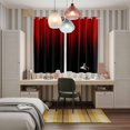 thumbnail image 6 of Curtains 63 Inch Length 2 Panels, Dark Red Black Ombre Grommets Window Treatment Curtain, Modern Abstract Art Striped Gradient Thermal Curtains Drapes for Living Room/Bathroom, 6 of 9